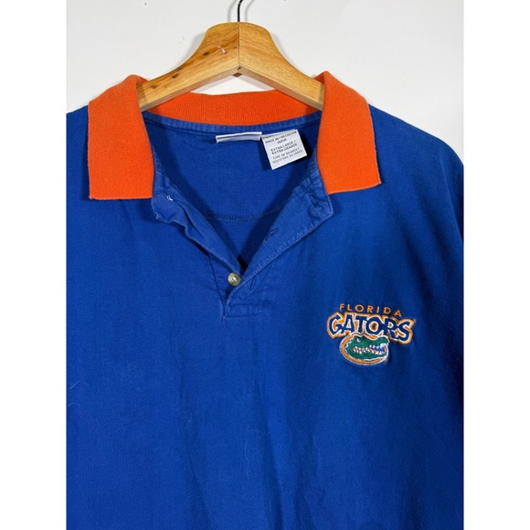 Pro Edge Other - Vintage Pro Edge Florida Gators Polo Shirt Mens XL Blue Orange Embroidered NCAA